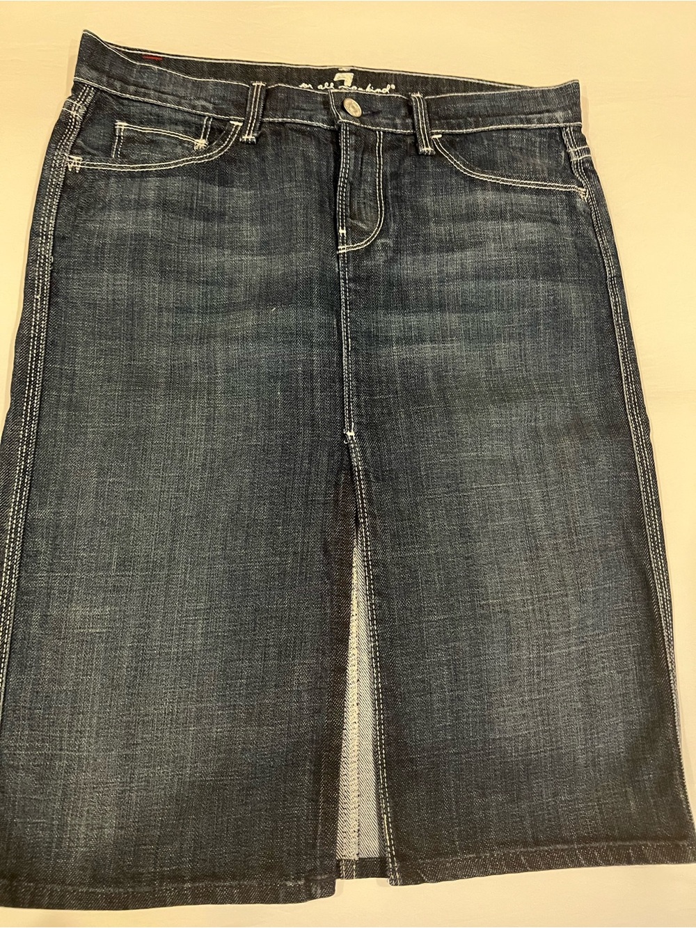 7 For All Mankind Jeans Women’s Denim Pencil Skirt